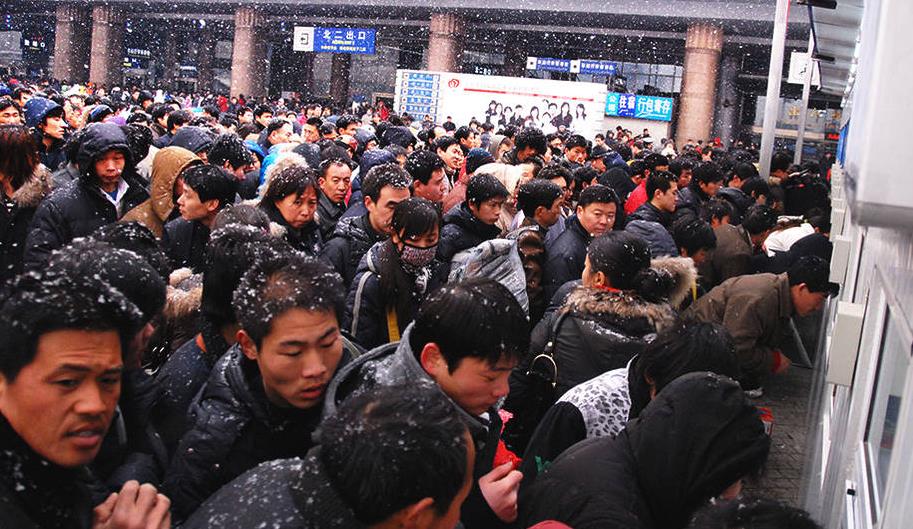 2008年暴雪北京西站广场