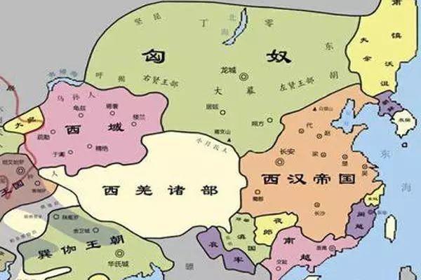 西汉初年的疆域版图