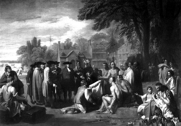 威廉·佩恩和印第安人订立条约