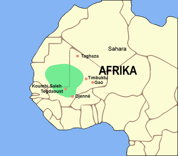 加纳帝国核心统治区域