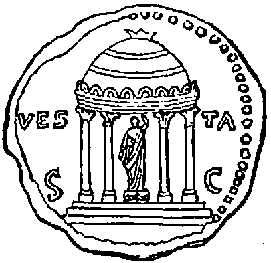 硬币上的维斯塔神庙