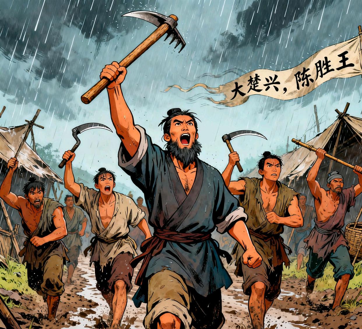 燕雀与鸿鹄：陈胜死在车夫剑下，却点燃了项羽刘邦的火把