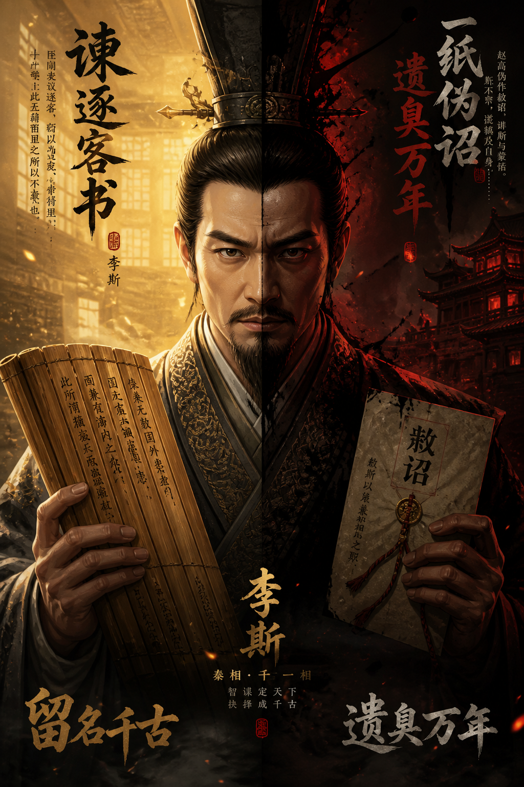 一篇《谏逐客书》留名千古，一纸伪诏遗臭万年：李斯的两张脸