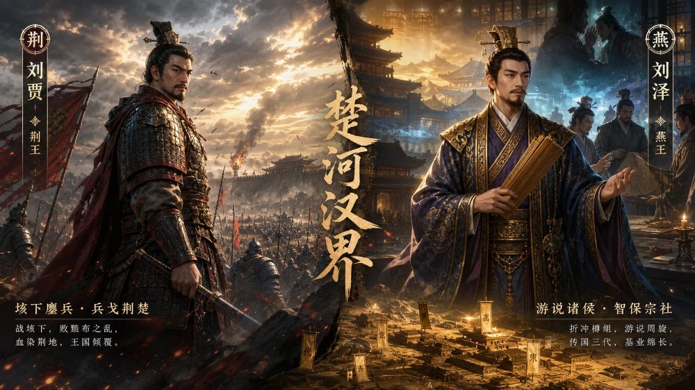 能打的刘贾战死，会算的刘泽传了三世：一篇《荆燕世家》写透汉初疏族封王
