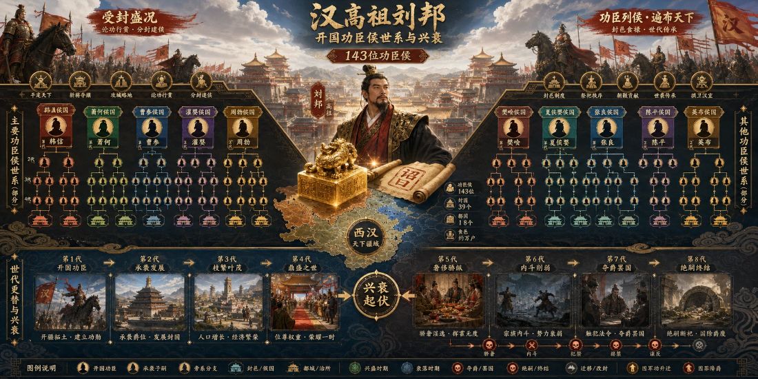 143个开国侯，百年后只剩5个：太史公怎样算清"创业易、守业难"这笔账