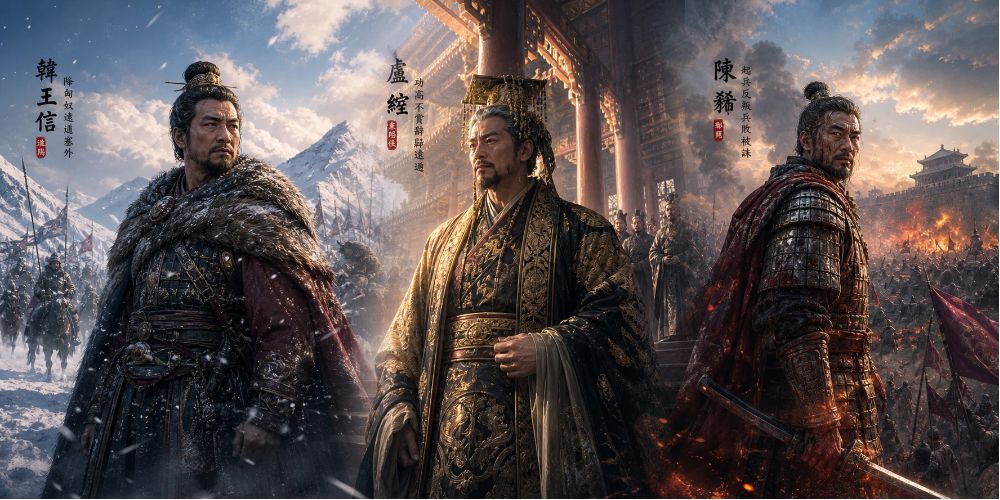 不是你反不反，是你"能反"——韩王信、卢绾、陈豨，三个被猜忌逼反的人