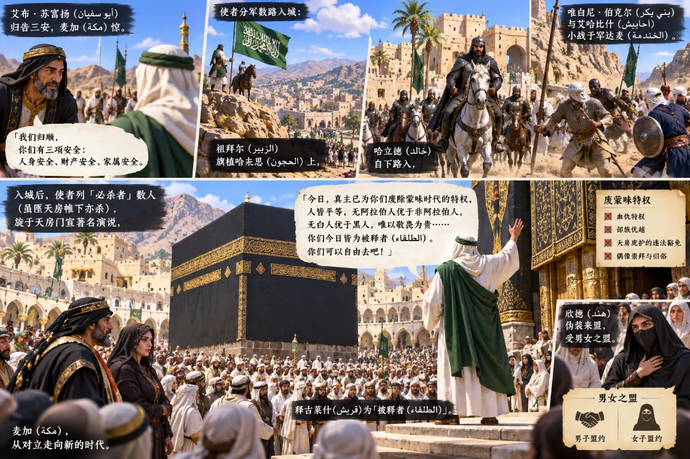 攻克麦加（贰）·入城、限杀、释众